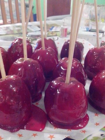 manzanas con caramelo
